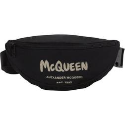 Alexander McQueen Graffiti Belt Bag - Black/Off White