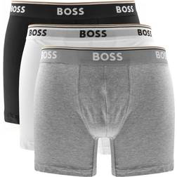 HUGO BOSS Power Boxer Briefs 3-pack - White/Grey/Black