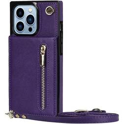 CaseOnline Zipper halskæde etui Apple iPhone 13 Pro Max Lilla