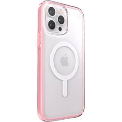 Speck Presidio Perfect-Clear with Impact Geometry Compatible with MagSafe iPhone 13 Pro Max Cases Clear/Rosy Pink Clear/Rosy Pink