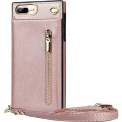 CaseOnline Zipper halskæde etui Apple iPhone 7 Plus Rose