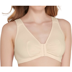 Leading Lady Meryl Front-Close Wire-Free Bra - Ecru