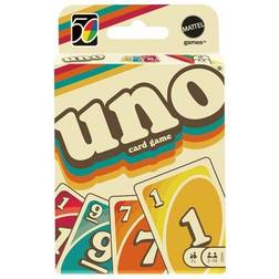 Mattel Uno Card Game Iconic Series Anniversary Edition 1970's