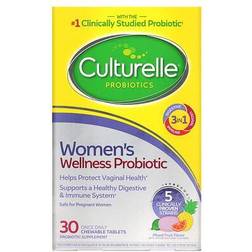 Culturelle Probiotics Women's Wellness Probiotic Mixed Fruit 30 Chewable Tablets