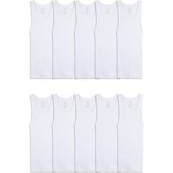 Fruit of the Loom Boy's Tank Top A-shirt 10-pack - White (10P51AZ)