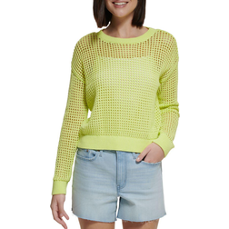 Calvin Klein Open Stitch Sweater - Lemon Drop