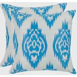 Safavieh Carmen 2-pack Complete Decoration Pillows Blue (55.88x55.88)