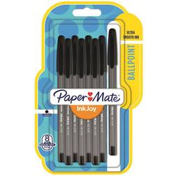 Pack of Eight Papermate Inkjoy Ballpoint Pens Black