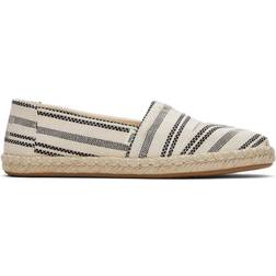 Toms Global Stripe Rope Natural Slip-On Shoes - Beige