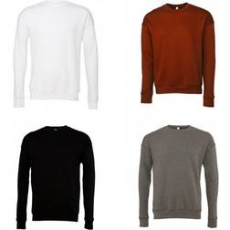 Bella+Canvas Erwachsene Unisex Drop Schulter Sweatshirt - Dunkelgrau Meliert