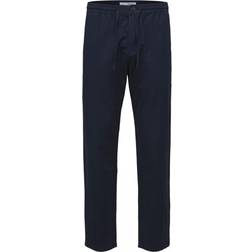 Selected Slim Tapered-Newton Bukser, Sort