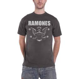 ROCK OFF Ramones T-Shirt 1974 Eagle Charcoal