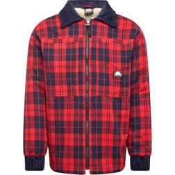 Check Flannel Sherpa Jacket - Rot