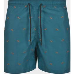 Urban Classics Badshorts petrol mörkorange