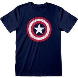 Marvel Captain America T-shirt för män med nödställd sköld