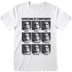 Star Wars Unisex Adult Expressions Of Stormtrooper T-Shirt (White)