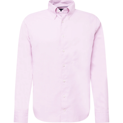 Etón Chemise Rose Royal Oxford en Coton Et Lyocell