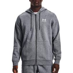 Under Armour Essential Fleece Kapuzenjacke - Grau/Weiß