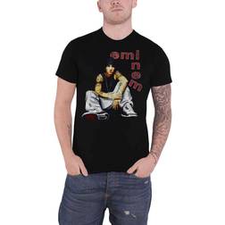 Men Eminem Letters Slim Fit T-shirt