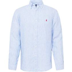 Polo Ralph Lauren Hørskjorte Med Ikonlogo - Blå/Hvide Striber