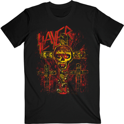 Men Slayer SOS Crucifixion Slim Fit T-shirt