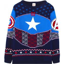 Marvel Unisex Erwachsene Schild Gestricktes Weihnachts Sweatshirt