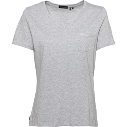 Superdry Pocket V Neck T-shirt - Light Grey