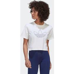 adidas Originals Logoplay Cropped Tanktop T-Shirts Polos - Rot