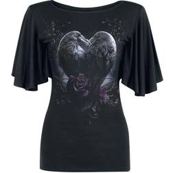 Spiral Gothic T-Shirt - Raven Heart