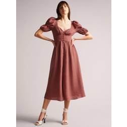 Ted Baker Angeia Textured Midi Dress, Mid