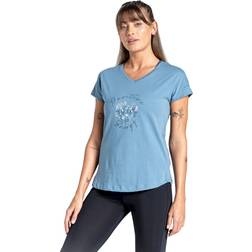 Dare 2b Womens/ladies Moments Ii Floral Tshirt (bluestone)