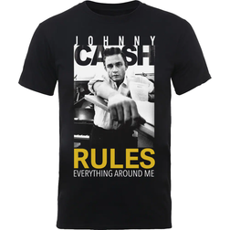 Johnny Cash: Unisex T-Shirt/Rules Everything (X-Large)