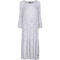 Regatta Briella Ditsy Print Langarm Freizeitkleid 12 - Weiß