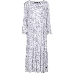 Regatta Womens/Ladies Briella Ditsy Print Long-Sleeved Casual Dress (White) Viscose