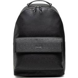 Calvin Klein Minimalism Logo Printed Backpack - Black