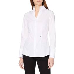 Seidensticker Slim Fit Kelchkragenbluse - Dunkelblau