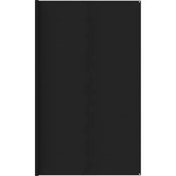 vidaXL Tent Carpet 400x400 cm Black HDPE