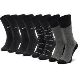 Levi's 4-pak Logo Regular Giftbox Socks - Black/Grey