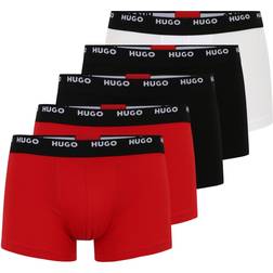 HUGO BOSS Trunks 5-pack - Black/Red/White