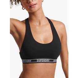 Superdry Organic Cotton Multi Logo Crop Bralette