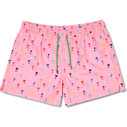 Happy Socks Palm Swim Shorts - Medium Pink
