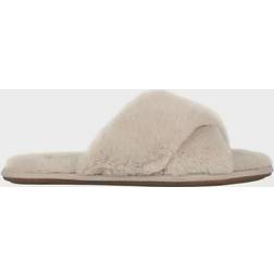 Jack Wills Faux Fur Cross Over Slippers