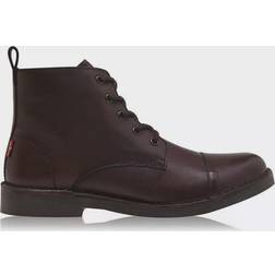 Levi's Botas con cordones 'Track' - Marrón Oscuro