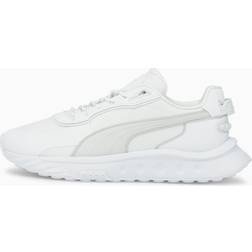 Puma Wild Rider Grip Trainers, White/Grey Violet, 10.5, Shoes