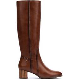 Pikolinos leather Knee High Boots CALAFAT W1Z MARRON CLARO 6.5-7