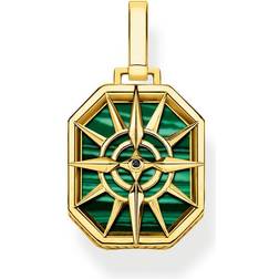 Thomas Sabo Sterling Plated Compass Star Pendant PE911-140-6