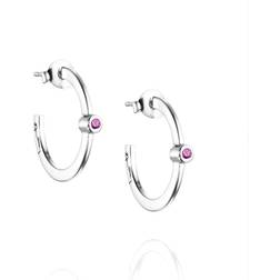 Efva Attling Micro Blink Hoops Sapphire �rh�nge