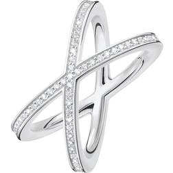 Thomas Sabo Ring - Silver/Transparent