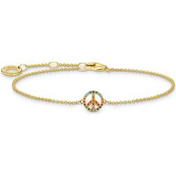Thomas Sabo Armband Peace med Färgade Stenar