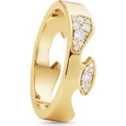 Georg Jensen Fusion Outer Ring AA - Gold/Diamonds